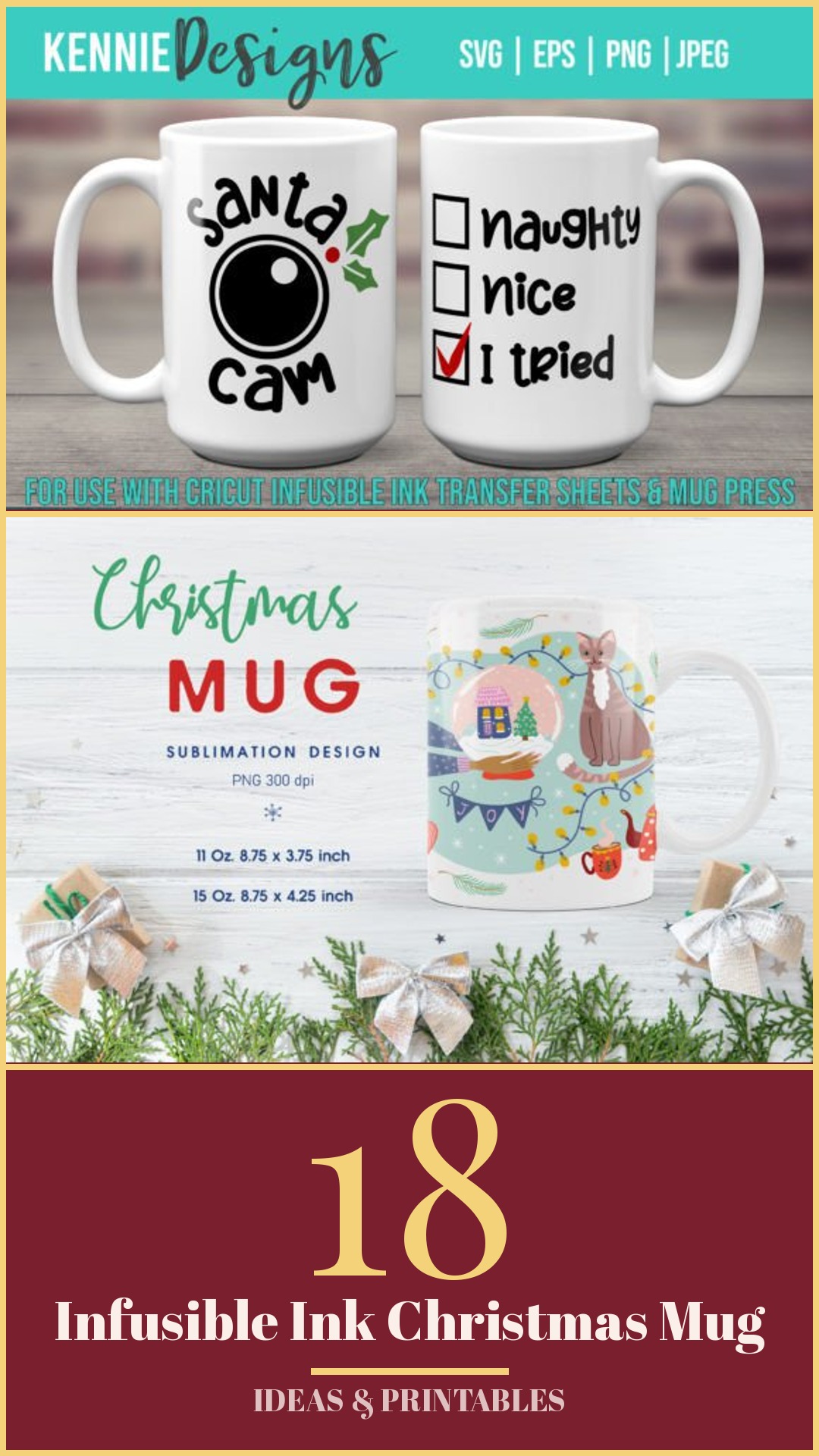 18 Infusible Ink Christmas Mug